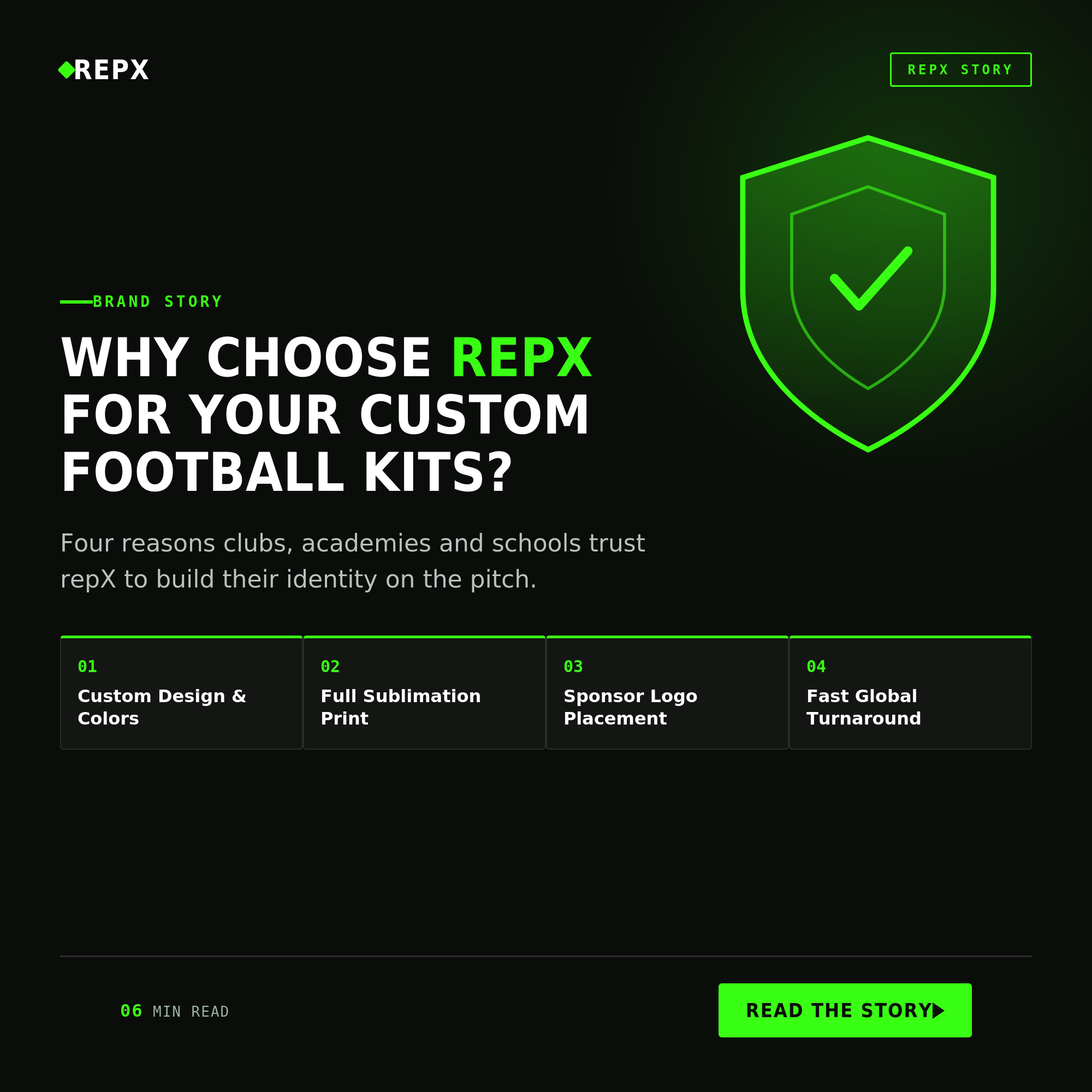 Why Choose repX for Your Custom Football Kits?