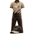 RepX Beige Brown Cricket Kit | Custom Cricket Team Uniform | Premium Cricket Jersey & Trousers