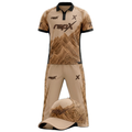 RepX Beige Brown Cricket Kit | Custom Cricket Team Uniform | Premium Cricket Jersey & Trousers