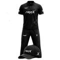 RepX Black Dark Grey Cricket Kit | Custom Cricket Team Uniform | Premium Cricket Jersey & Trousers