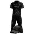 RepX Black Dark Grey Cricket Kit | Custom Cricket Team Uniform | Premium Cricket Jersey & Trousers