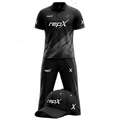 RepX Black Dark Grey Cricket Kit | Custom Cricket Team Uniform | Premium Cricket Jersey & Trousers