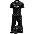 RepX Black Grey Cricket Kit | Custom Cricket Team Uniform | Premium Cricket Jersey & Trousers