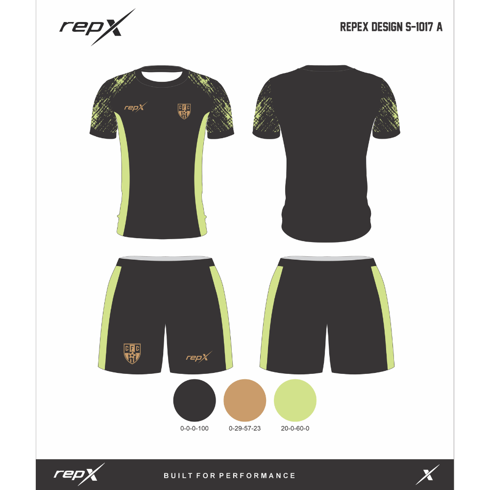 Premium Custom Soccer Jersey & Shorts Football Kit repX - DESIGN 7