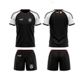 RepX Black Football Jersey Kit | Custom Soccer Team Uniform Set ( HOME KIT )