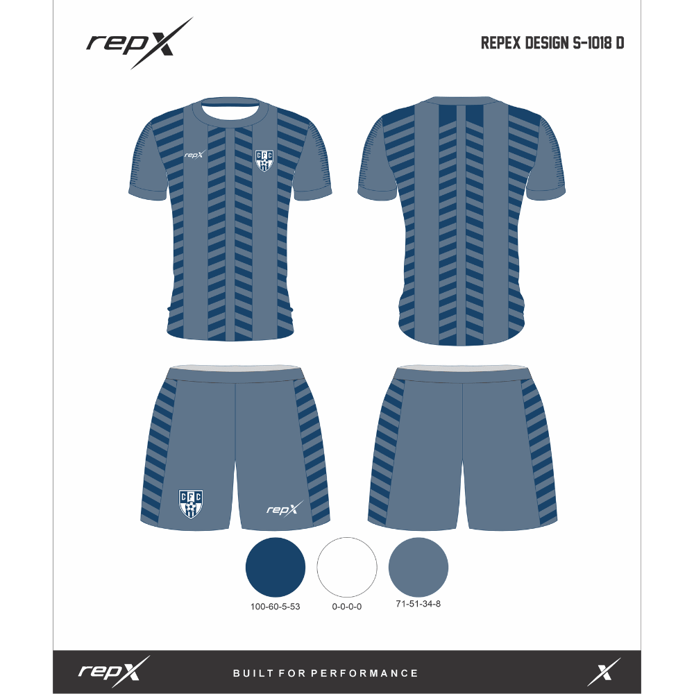Premium Custom Soccer Jersey & Shorts Football Kit repX - DESIGN 8