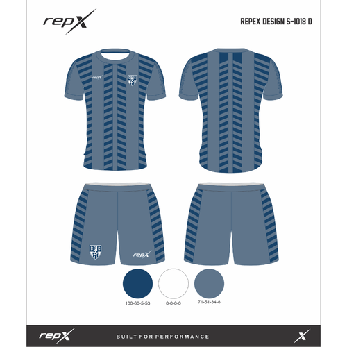 Premium Custom Soccer Jersey & Shorts Football Kit repX - DESIGN 8