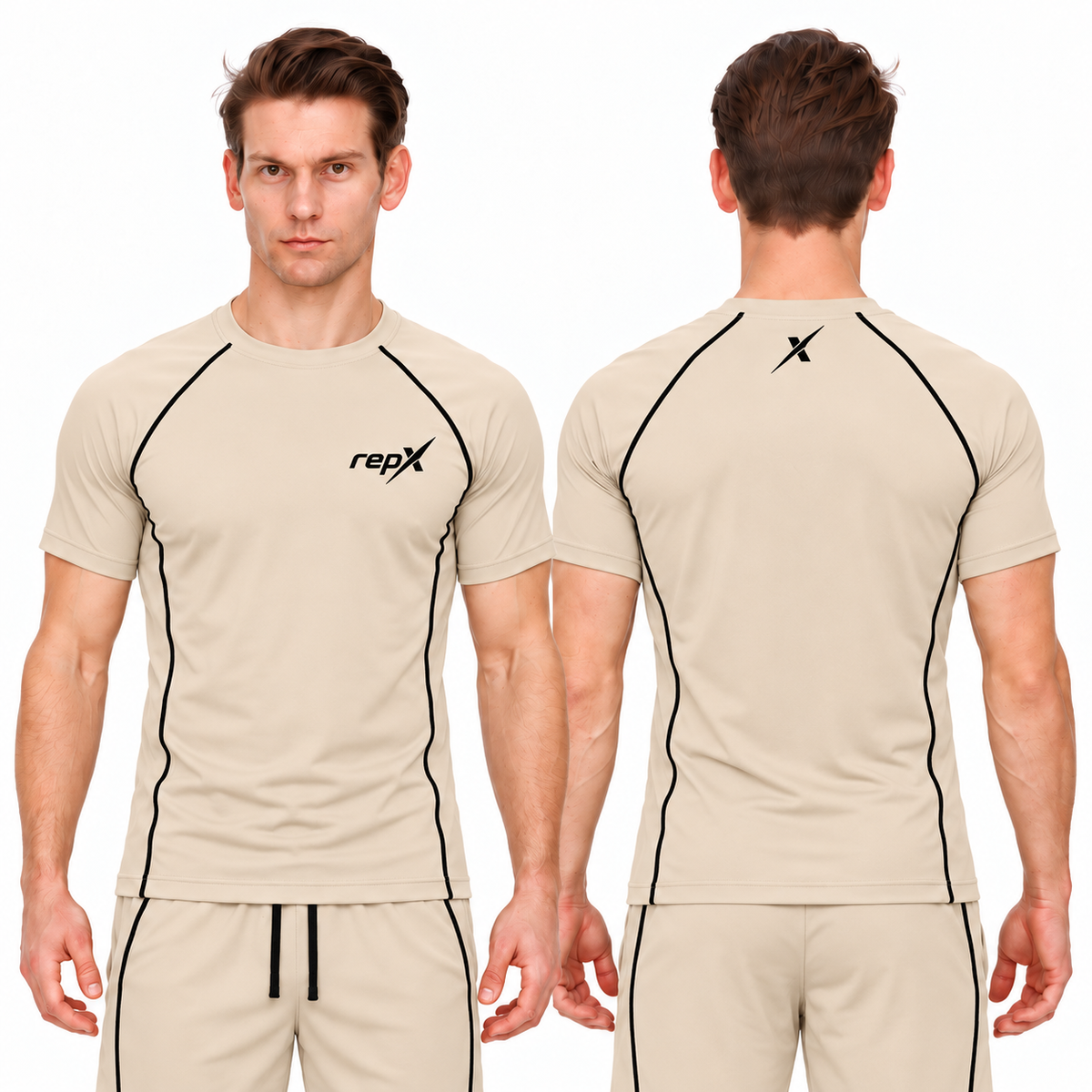 Repx Casual Performance Tee - Beige