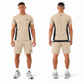 Repx Elite Panel Tee & Shorts Set - Beige