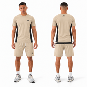 Repx Elite Panel Tee & Shorts Set - Beige