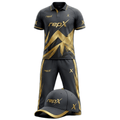 RepX Charcoal Gold Cricket Kit | Custom Cricket Team Uniform | Premium Cricket Jersey & Trousers
