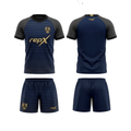 RepX Dark Blue Football Jersey Kit | Custom Soccer Team Uniform Set ( HOME KIT )