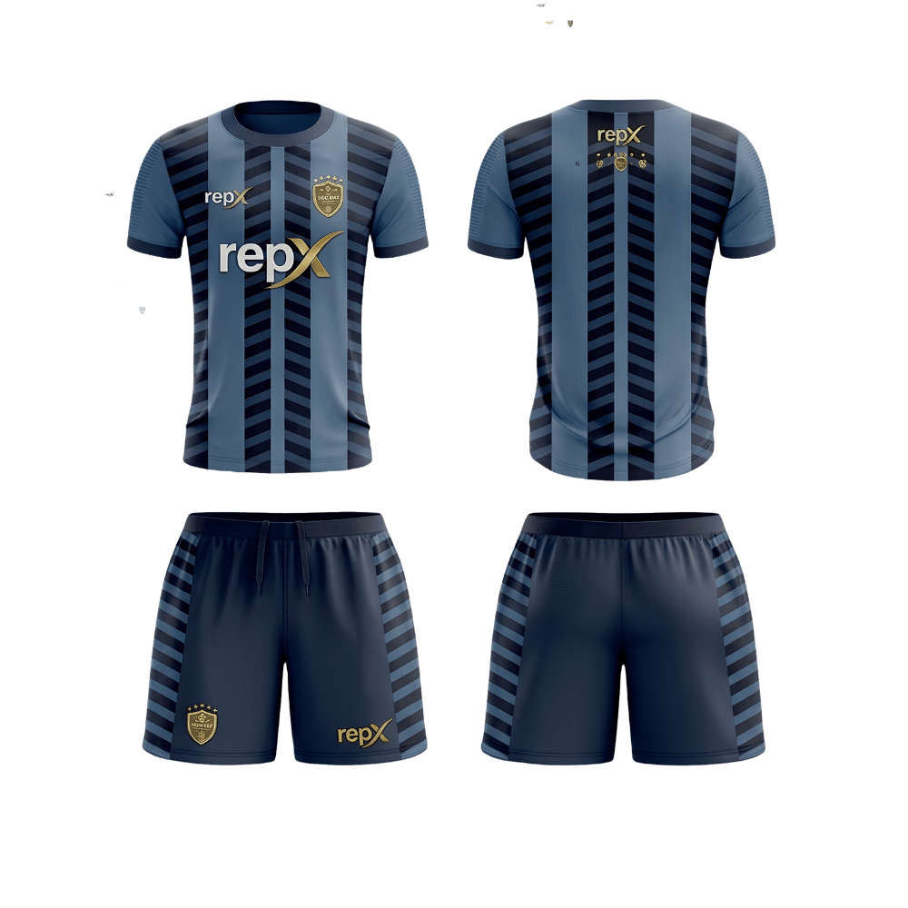 RepX Dark Blue Football Jersey Kit | Custom Soccer Team Uniform Set ( HOME KIT )