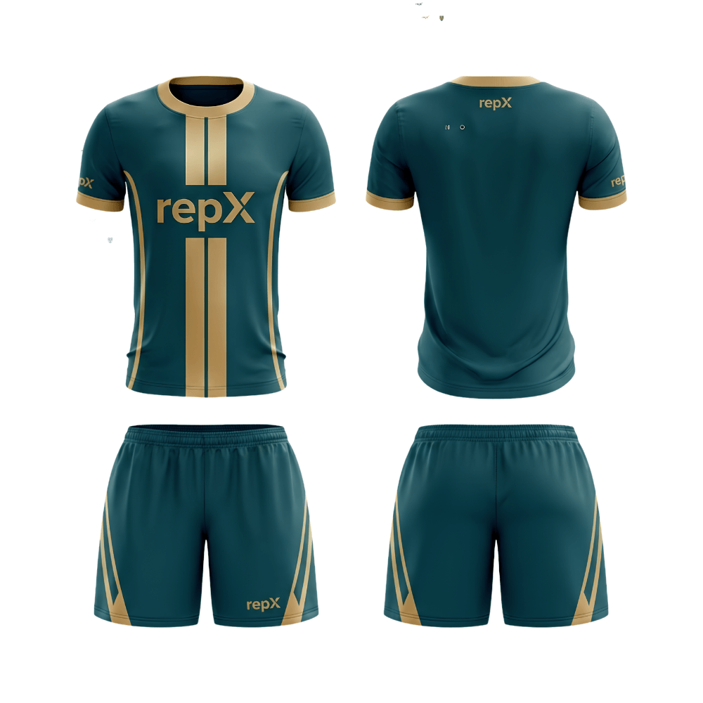 Dark Teal Football Jersey Kit | Custom Soccer Team Uniform Set ( HOME KIT )