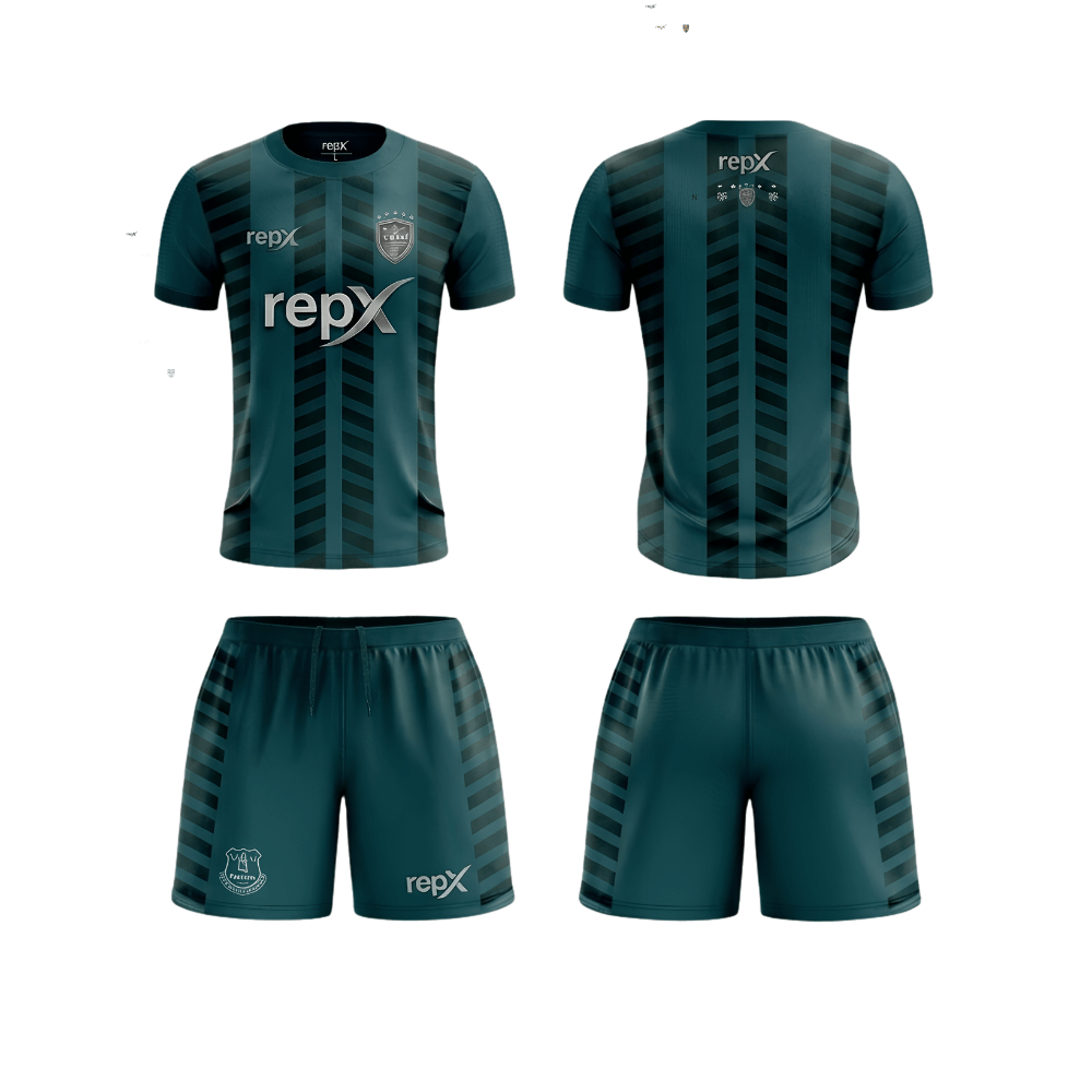 RepX Dark Teal Football Jersey Kit | Custom Soccer Team Uniform Set ( HOME KIT )