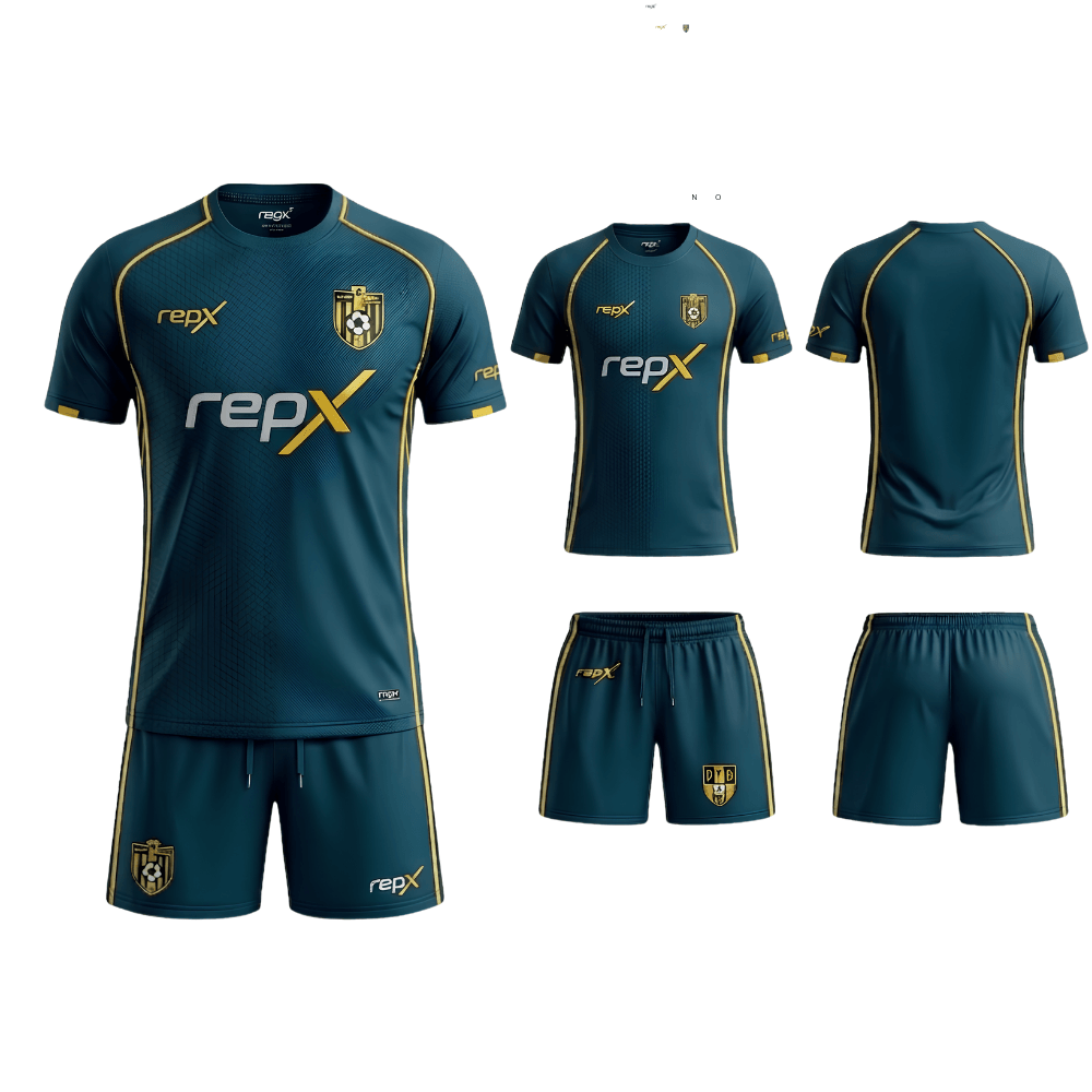 Dark Teal Football Jersey Kit | Premium Custom Soccer Uniform Set ( HOME KIT )