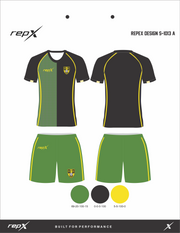 Premium Custom Soccer Jersey & Shorts Football Kit repX - DESIGN 1
