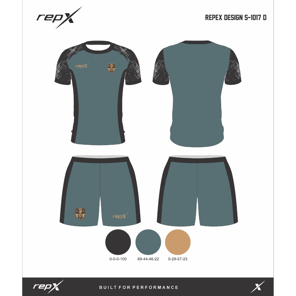 Premium Custom Soccer Jersey & Shorts Football Kit repX - DESIGN 7