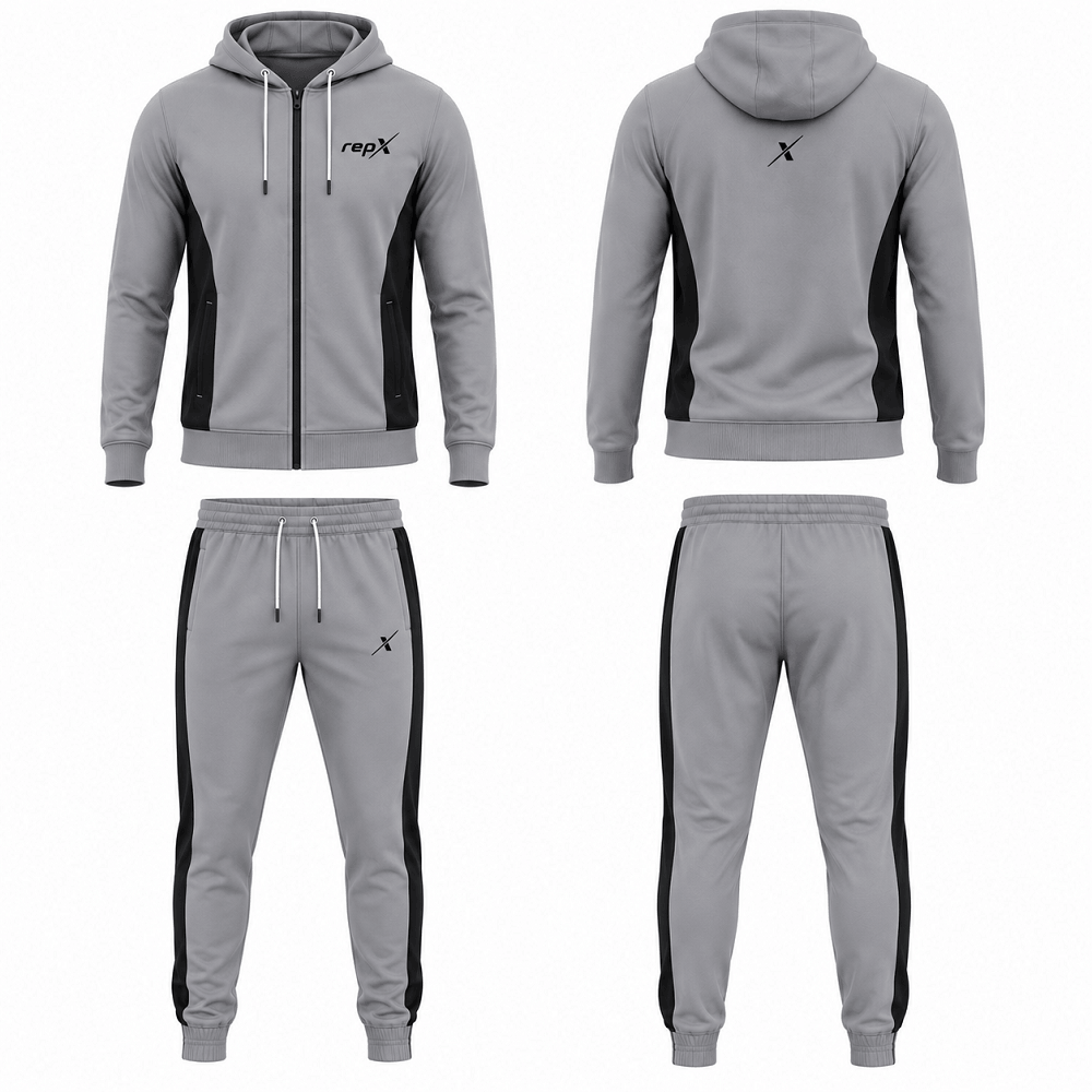 Repx Premium Panelled Tracksuit - Grey