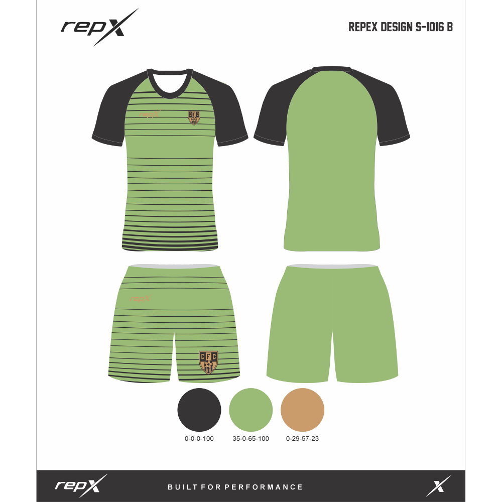 Premium Custom Soccer Jersey & Shorts Football Kit repX - DESIGN 6