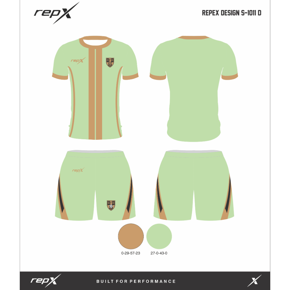 Premium Custom Soccer Jersey & Shorts Football Kit repX - DESIGN 2