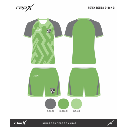 Premium Custom Soccer Jersey & Shorts Football Kit repX - DESIGN 4