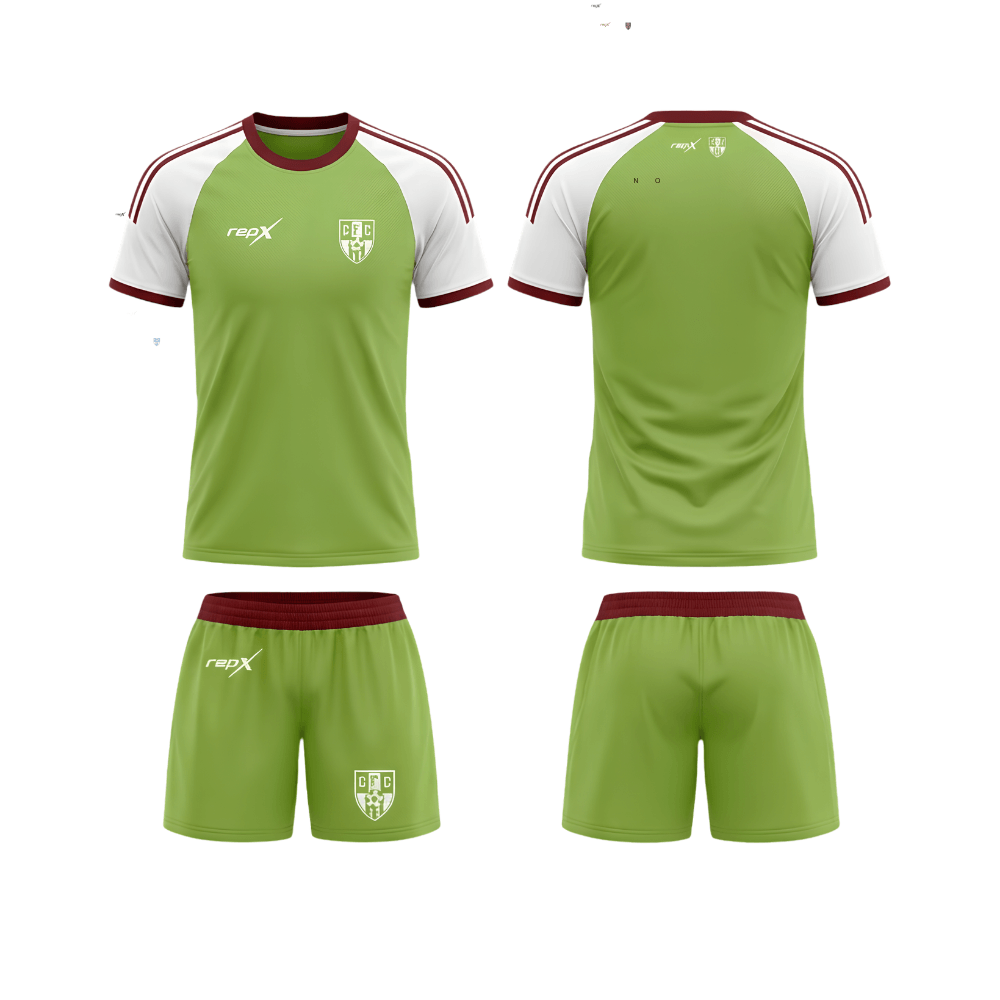 RepX Light Green Football Jersey Kit | Custom Soccer Team Uniform Set ( HOME KIT )