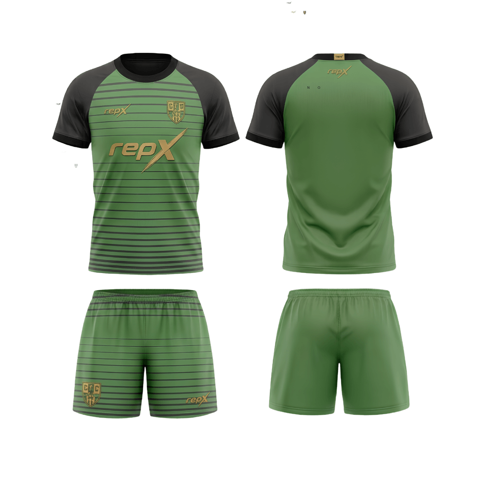 RepX Light Green Football Jersey Kit | Custom Soccer Team Uniform Set ( HOME KIT )