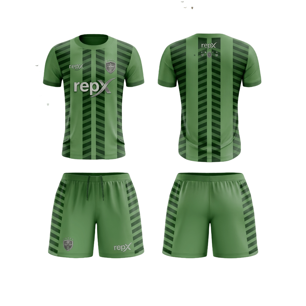 RepX Light Green Football Jersey Kit | Custom Soccer Team Uniform Set ( HOME KIT )