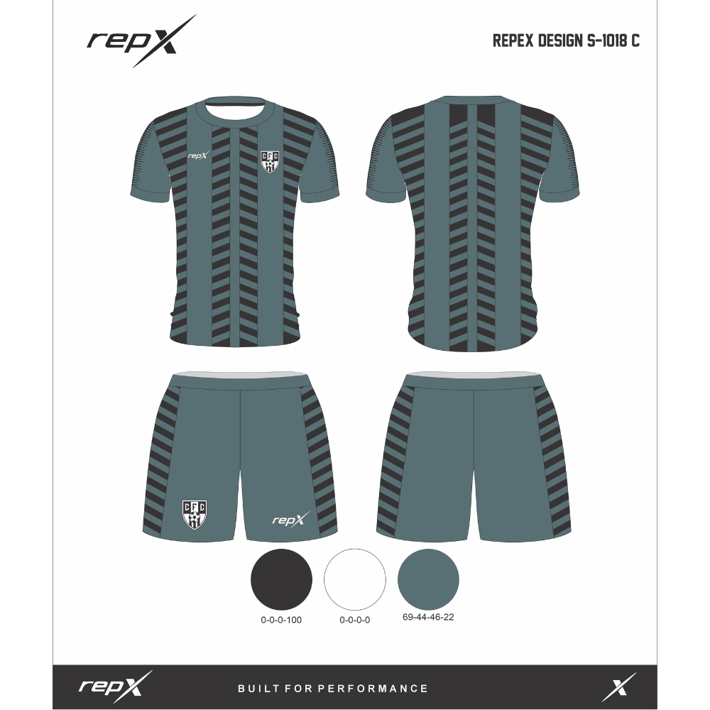Premium Custom Soccer Jersey & Shorts Football Kit repX - DESIGN 8