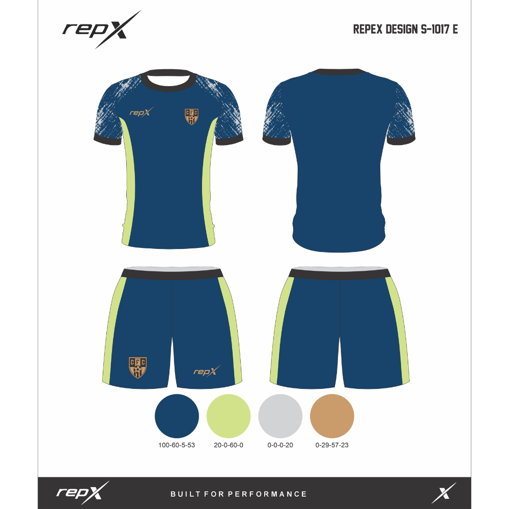Premium Custom Soccer Jersey & Shorts Football Kit repX - DESIGN 7