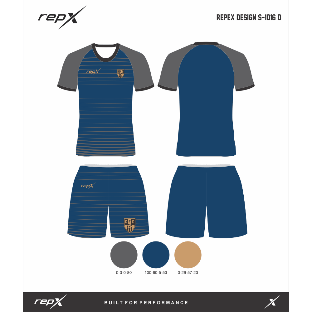 Premium Custom Soccer Jersey & Shorts Football Kit repX - DESIGN 6