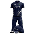 RepX Navy Silver Cricket Kit | Custom Cricket Team Uniform | Premium Cricket Jersey & Trousers