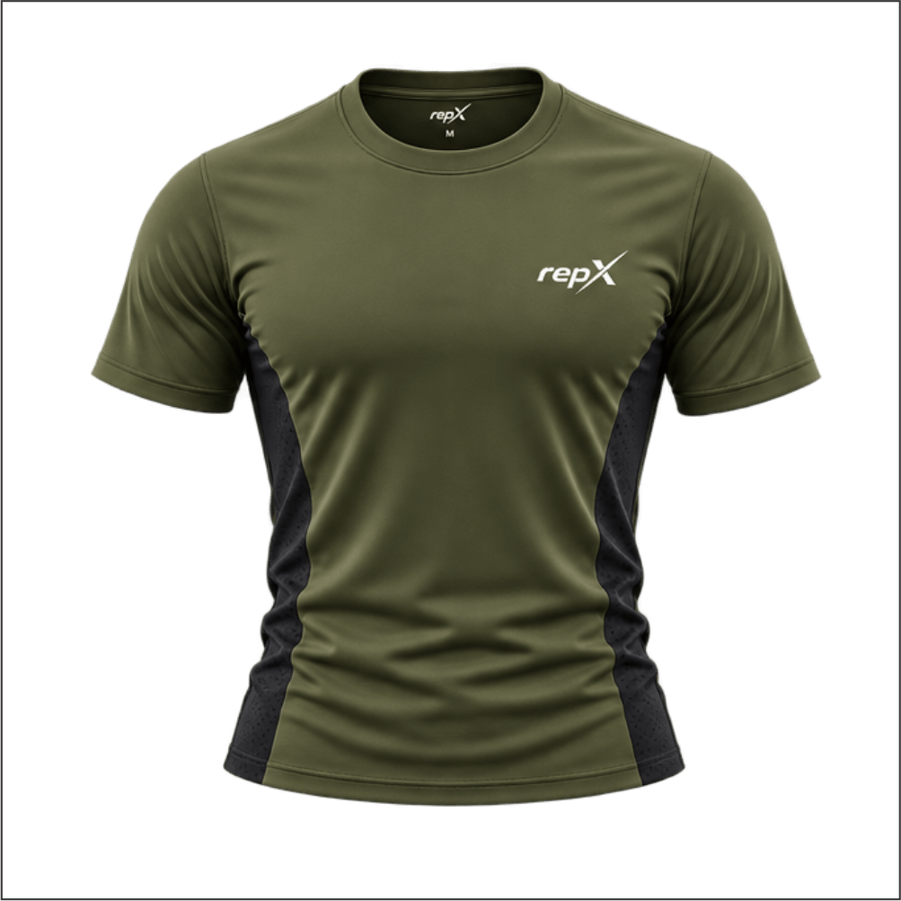 Repx Elite Panel Tee - Olive Green