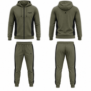 Repx Premium Panelled Tracksuit - Olive Green