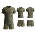 Olive Grey Football Jersey Kit | Premium Custom Soccer Uniform Set ( AWAY KIT )
