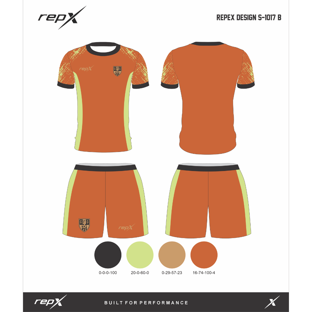 Premium Custom Soccer Jersey & Shorts Football Kit repX - DESIGN 7