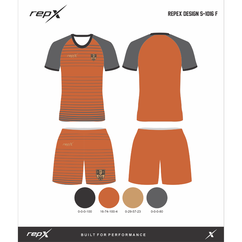 Premium Custom Soccer Jersey & Shorts Football Kit repX - DESIGN 6