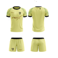 RepX Pastel Yellow Football Jersey Kit | Custom Soccer Team Uniform Set ( AWAY KIT )