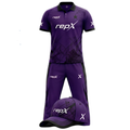 RepX Purple Black Cricket Kit | Custom Cricket Team Uniform | Premium Cricket Jersey & Trousers