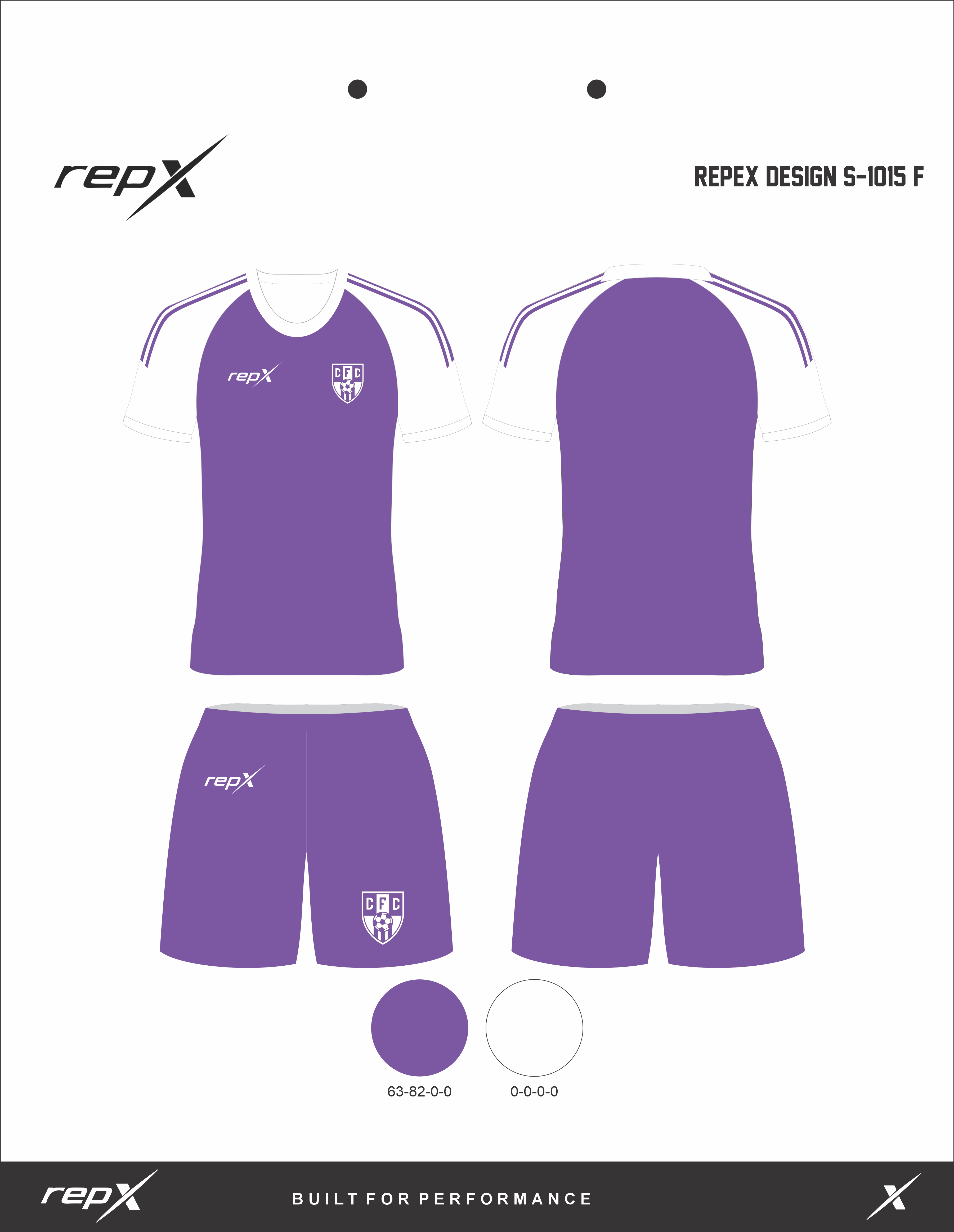 Premium Custom Soccer Jersey & Shorts Football Kit repX - DESIGN 5