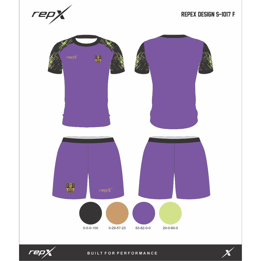 Premium Custom Soccer Jersey & Shorts Football Kit repX - DESIGN 7