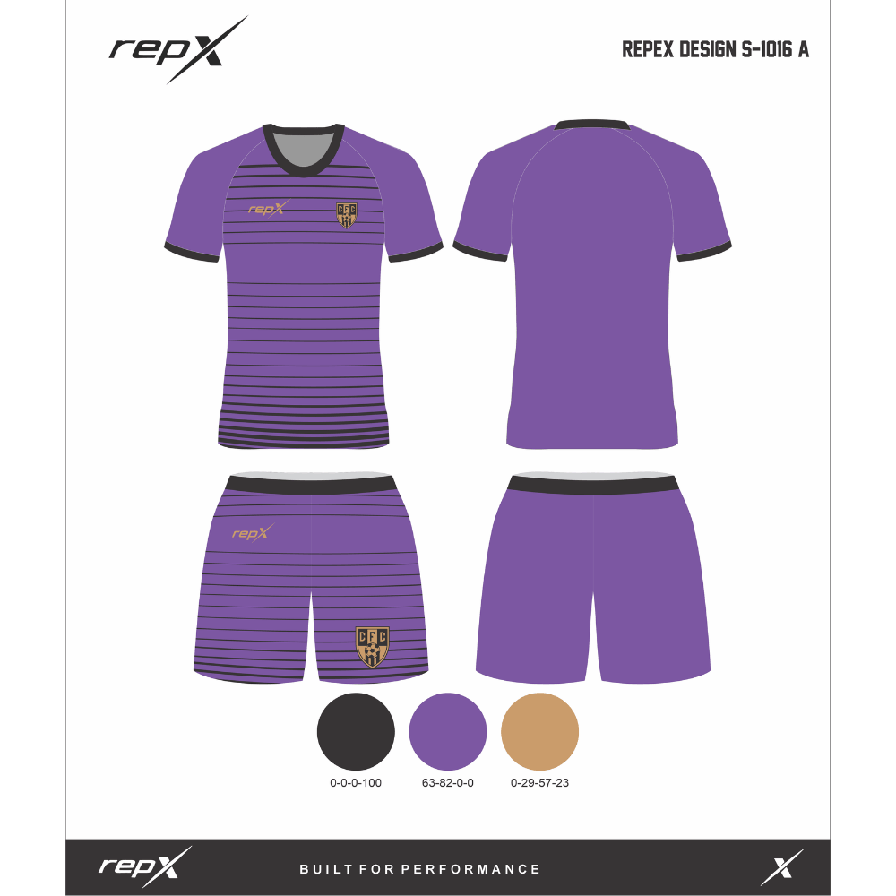 Premium Custom Soccer Jersey & Shorts Football Kit repX - DESIGN 6