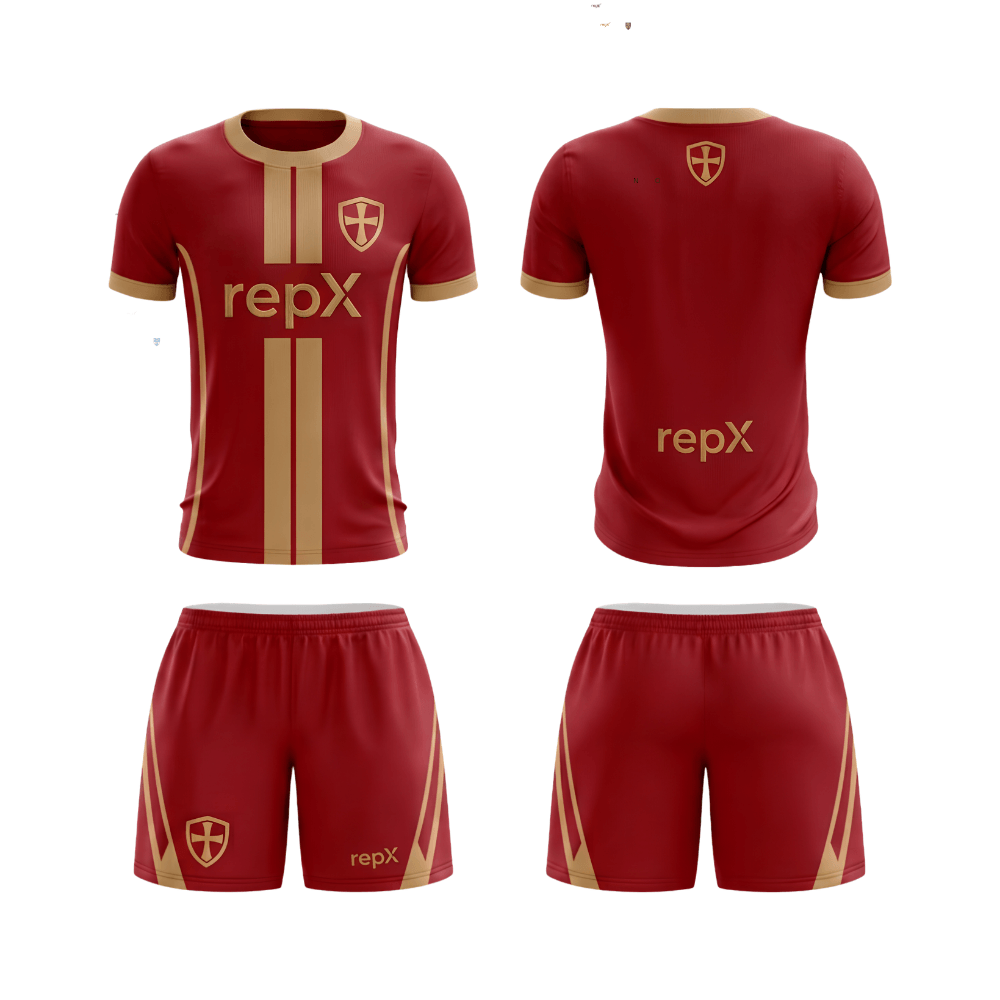 Red Football Jersey Kit | Custom Soccer Team Uniform Set ( HOME KIT )