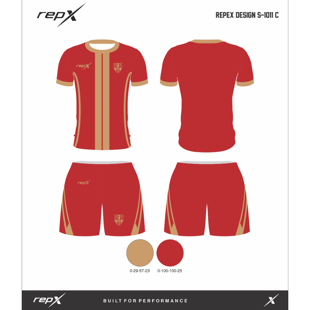 Premium Custom Soccer Jersey & Shorts Football Kit repX - DESIGN 2