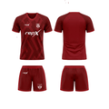 RepX Red Football Jersey Kit | Custom Soccer Team Uniform Set (HOME KIT )