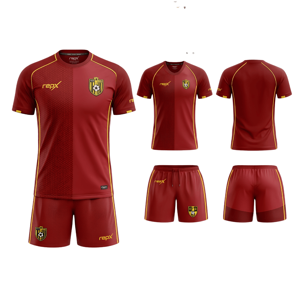 Red Football Jersey Kit | Premium Custom Soccer Uniform Set ( HOME KIT )