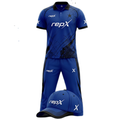 RepX Royal Blue Black Cricket Kit | Custom Cricket Team Uniform | Premium Cricket Jersey & Trousers