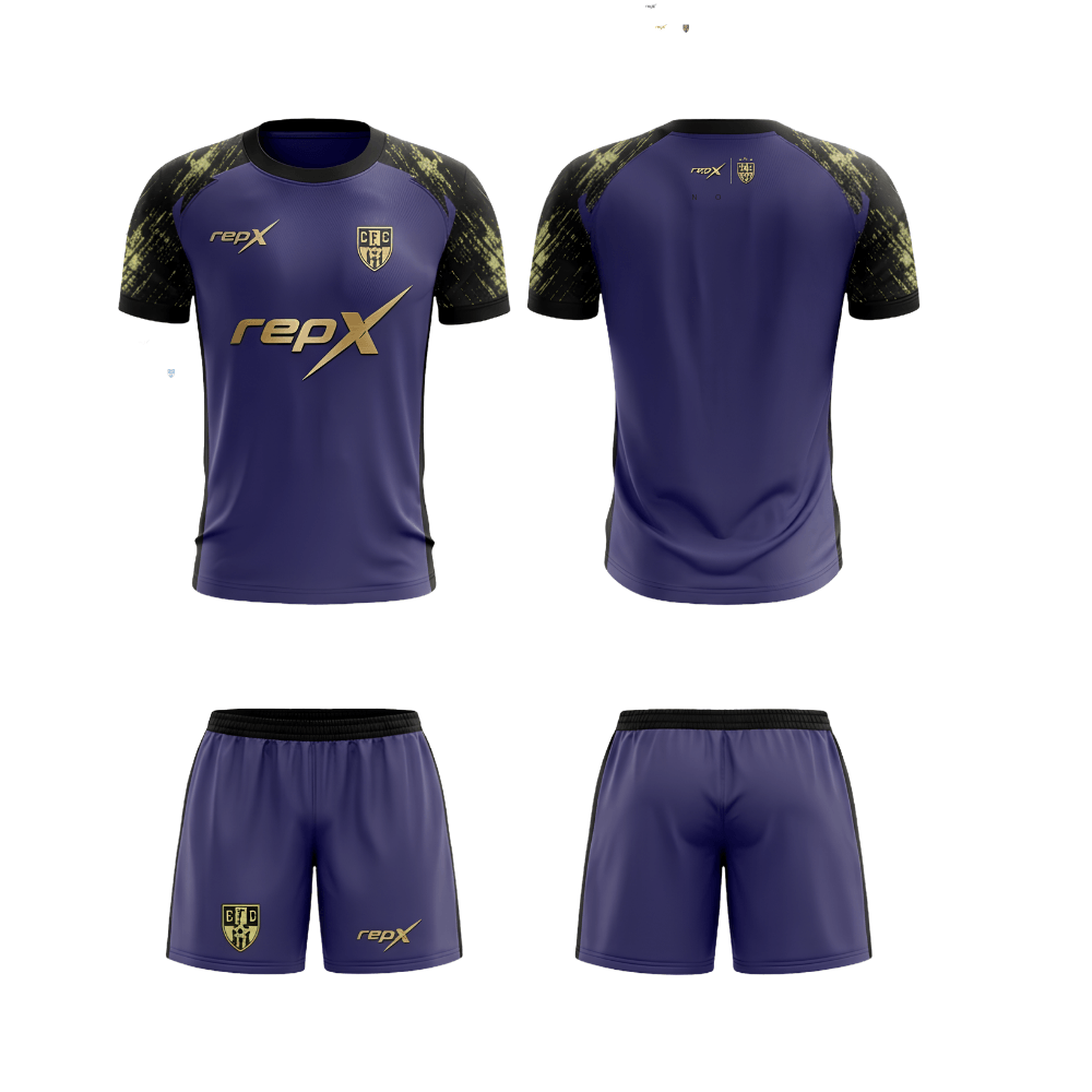 RepX Royal Purple Football Jersey Kit | Custom Soccer Team Uniform Set ( HOME KIT )