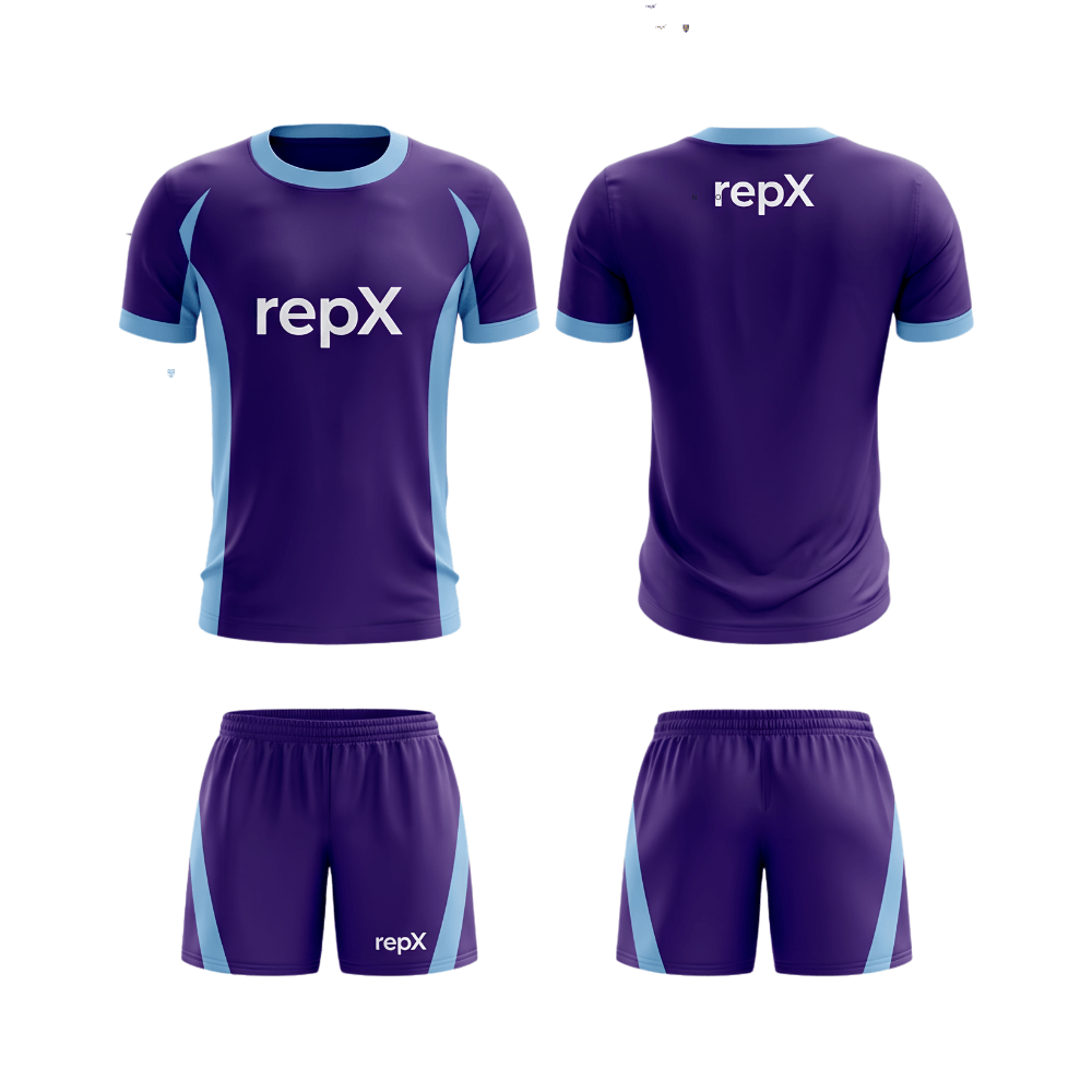 Royal Purple Football Jersey Kit | Custom Soccer Team Uniform Set ( HOME KIT )